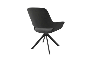 Стул поворотный ОФФИ-360 черный/шенилл Г22 графит - Р графит - фото 2