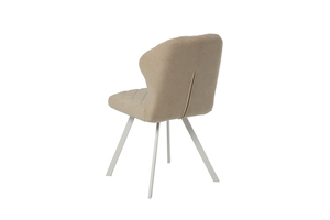 Стул РОББИ Д белый/велюр Б03 кремовый - фото 4