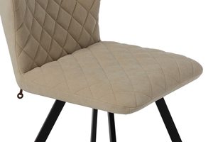 Стул РОББИ Д черный/велюр Б03 кремовый - фото 5