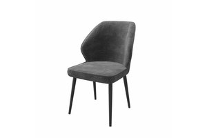 Стул КРАШ черный/шенилл Г22 графит