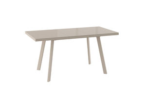 Стол прямоугольный БОРГ-120 120+40*80 капучино/стекло капучино, вкладка стекло - фото 2