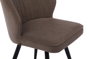 Стул поворотный МИШЕЛЬ-360 черный/велюр Б05 латте - фото 5