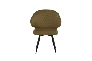 Стул поворотный РОБ-360 черный/велюр Д12 оливковый - фото 2