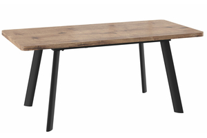 Стол прямоугольный закругленный ЛЕОН-140  140+40*85 черный/ламинат дуб веллингтон - фото 2