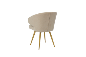 Стул поворотный РОБ-360 золото/велюр Б03 кремовый - фото 4