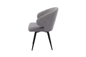 Стул поворотный РОБ-360 черный/велюр Б22 серый - фото 3