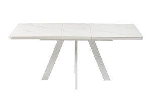 Стол прямоугольный закругленный БОБИ-140  140+40*85 белый/Калаката СТ Кер - фото 4