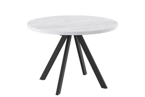 Стол круглый РОНДО М-110 110+35*110 черный/ламинат серый сланец