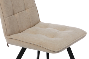 Стул РОМ Д черный/велюр Б03 кремовый - фото 5