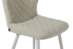 Стул РОББИ белый/велюр Б02 молочный - фото 5