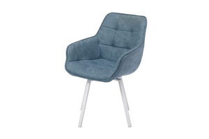 Стул поворотный РОМЕО-360 белый/К11 голубой - фото 2