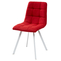 Стул CHILLI SQUARE белый/тк. красная UF860-16B
