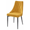 Стул NEPAL BLUVEL-68 YELLOW черный/тк. велюр желтый