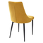 Стул NEPAL BLUVEL-68 YELLOW черный/тк. велюр желтый - фото 3