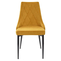 Стул NEPAL BLUVEL-68 YELLOW черный/тк. велюр желтый - фото 4