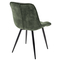 Стул MONACO черный/тк. велюр серо-зеленый 912-04 - фото 2