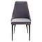 Стул NEPAL-P черный/тк. велюр серый #27