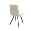 Стул ROM черный/велюр MILK LUX b2 молочный - фото 2