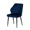 Стул MICHAEL черный/велюр DARK BLUE LUX mr20 темно-синий