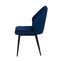 Стул MICHAEL черный/велюр DARK BLUE LUX mr20 темно-синий - фото 3