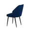 Стул MICHAEL черный/велюр DARK BLUE LUX mr20 темно-синий - фото 4