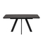 Стол прямоугольный BOBY RADIAL-120  120+40*80 черный/Stone Black St Cer - фото 3