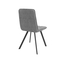 Стул РОМ Д черный/велюр Б22 серый - фото 2