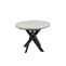 Стол круглый RONALDO-100 100+35*100 черный/ламинат серый сланец