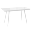 Стол прямоугольный BORG RADIAL-110  110+32*70 белый/стекло белое, вкладка стекло - фото 2