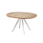 Стол круглый RONDO M-100 100+35*100 белый/ламинат дуб каньон - фото 3
