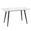 Стол прямоугольный BORG RADIAL-110  110+32*70 черный/стекло белое, вкладка стекло - фото 2