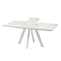 Стол прямоугольный BOBY RADIAL-140  140+40*85 белый/Calakatta St Cer - фото 2