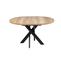 Стол круглый RONALDO-100 100+35*100 черный/ламинат дуб каньон - фото 4