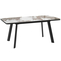 Стол прямоугольный LEON LUX RADIAL-140  140+40*85 черный/Pandora Gloss St Cer - фото 2