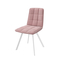 Стул ROM белый/велюр ROSE LUX b36 пыльная роза