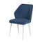Стул MICHAEL белый/велюр BLUE LUX b8 синий