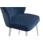 Стул MICHAEL белый/велюр BLUE LUX b8 синий - фото 5