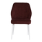 Стул MICHAEL белый/велюр BORDO LUX o13 бордо - фото 2