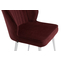 Стул MICHAEL белый/велюр BORDO LUX o13 бордо - фото 5