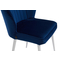 Стул MICHAEL белый/велюр DARK BLUE LUX mr20 темно-синий - фото 5