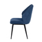 Стул MICHAEL черный/велюр BLUE LUX b8 синий - фото 2
