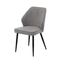 Стул MICHAEL черный/велюр GREY LUX b22 серый - фото 2