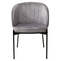 Стул DIANA черный/тк. велюр античный серебристо-серый VBP203 - фото 3