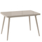 Стол прямоугольный BORG RADIAL-120  120+40*80 капучино/стекло капучино, вкладка стекло
