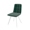 Стул РОМ белый/велюр Б10 темно-зеленый