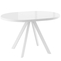 Стол круглый РОНДО М-90  90+35*90 белый/стекло белый оптивайт, вкладка стекло - фото 2