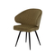 Стул поворотный РОБ-360 черный/велюр Д12 оливковый