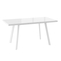 Стол прямоугольный БОРГ-120 120+40*80 белый/стекло белое оптивайт, вкладка стекло - фото 2