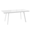 Стол прямоугольный БОРГ-140 140+40*85 белый/стекло белое оптивайт, вкладка стекло - фото 2