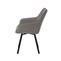 Стул РОМЕО-ФИКС черный/велюр Б22 серый - фото 3